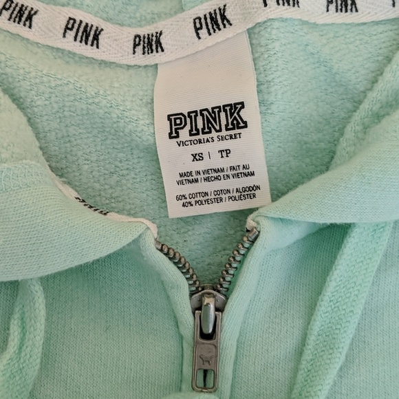 PINK Mint Hoodie with Front Leopard Graphic - Picture 2 of 5